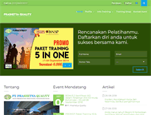 Tablet Screenshot of prashetyaquality.com